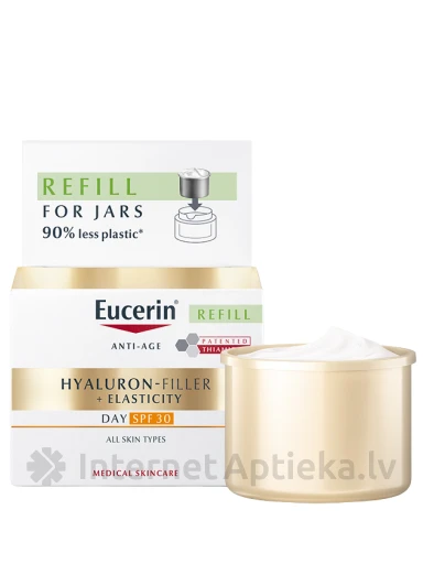 Eucerin Hyaluron-Filler + Elasticity dienas krēms ar SPF 30 uzpildes iepakojums, 50 ml | internetaptieka.lv