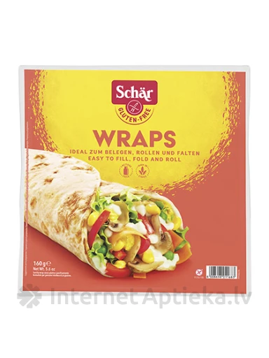 Schär Wraps bezglutēna maize, 160 g | internetaptieka.lv