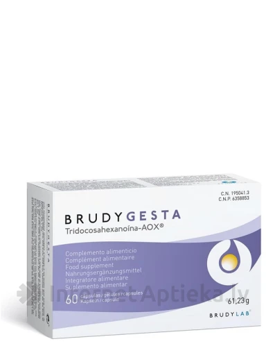 BRUDY GESTA kapslid, 60 tk. | internetaptieka.lv