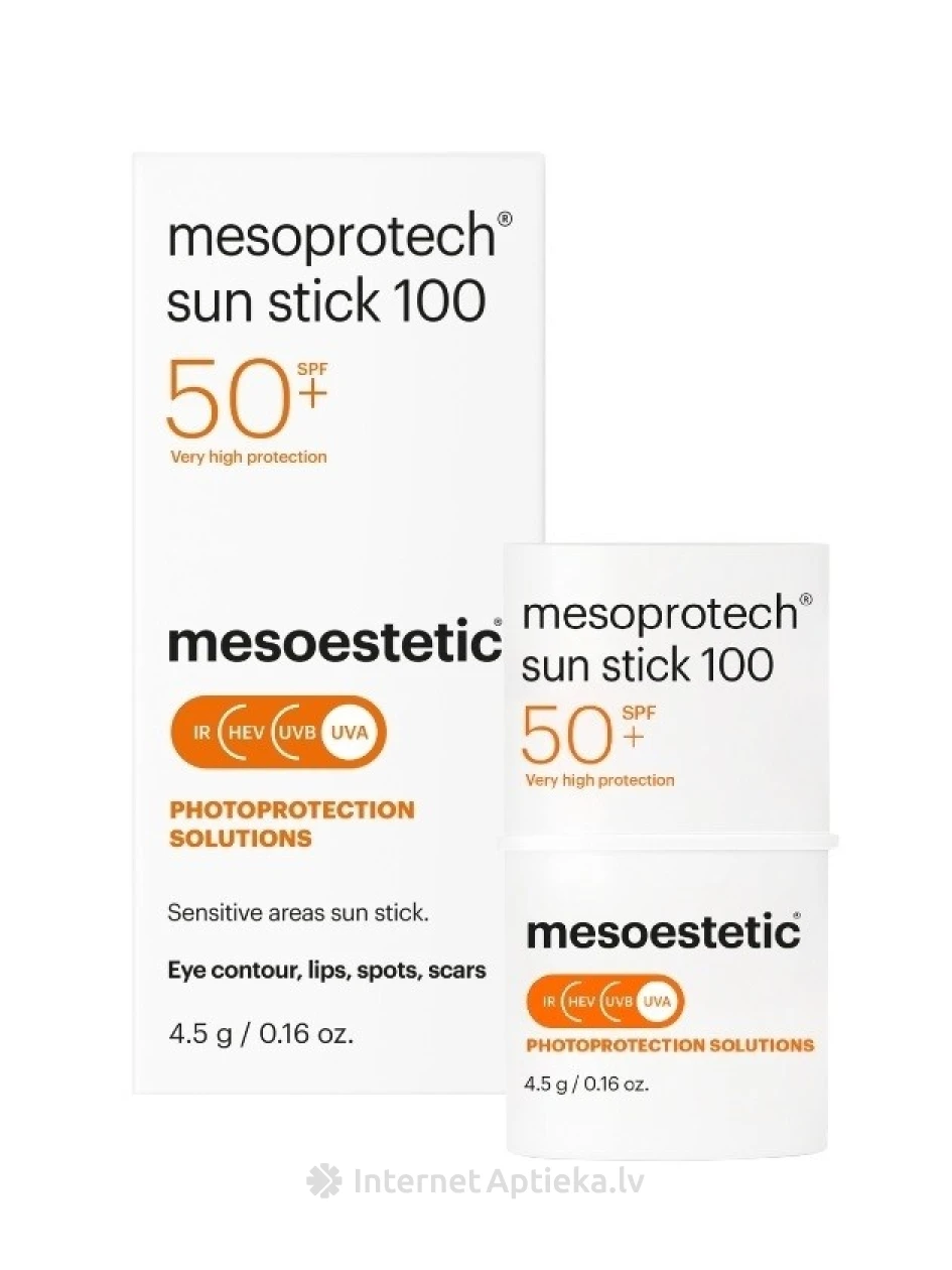 Mesoestetic mesoprotech zīmulis jutīgo zonu aizsardzībai SPF50+, 4.5 g | internetaptieka.lv