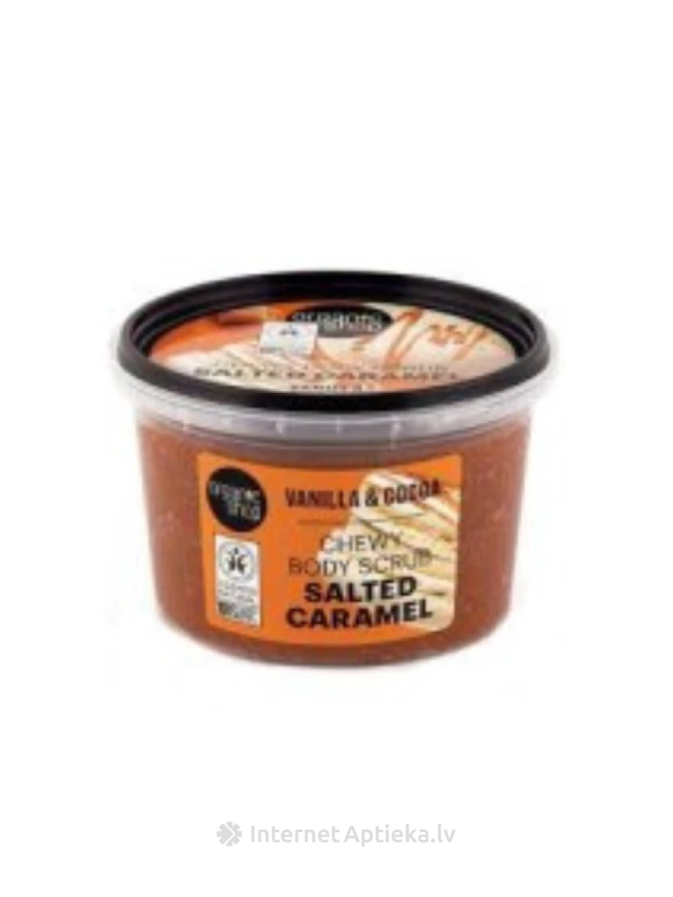 ORGANIC SHOP kūno šveitiklis Vanilė, kakava, sūrus karamelė, 250 ml | internetaptieka.lv