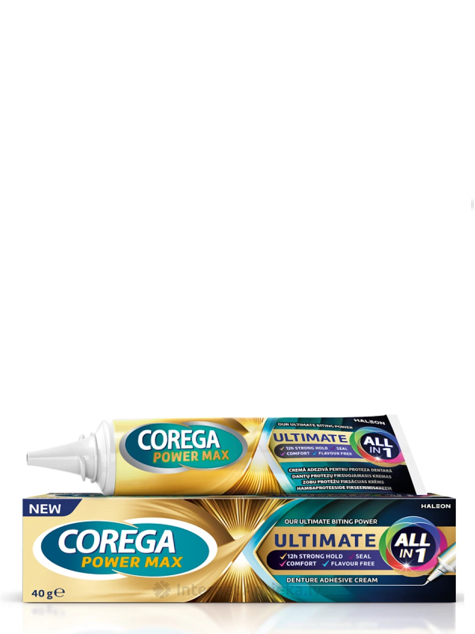 COREGA ULTIMATE ALL in 1 hambaproteeside fikseerimiskreem, 40 g | internetaptieka.lv