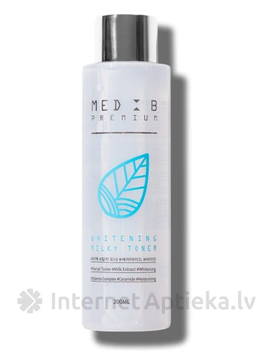 MedB Premium Whitening Milky Toner balinantis tonizuojantis losjonas, 200 ml | internetaptieka.lv
