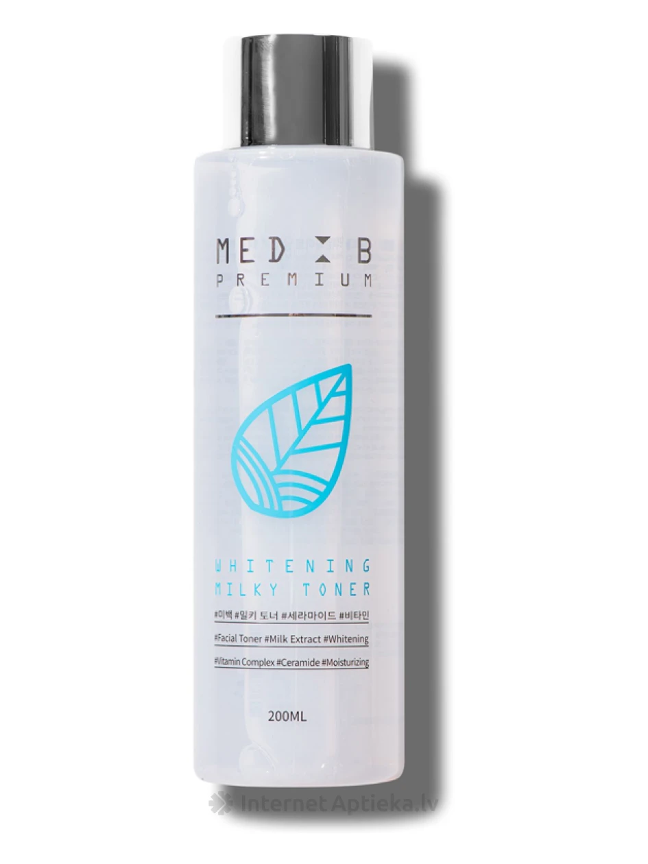 MedB Premium Whitening Milky Toner balinantis tonizuojantis losjonas, 200 ml | internetaptieka.lv