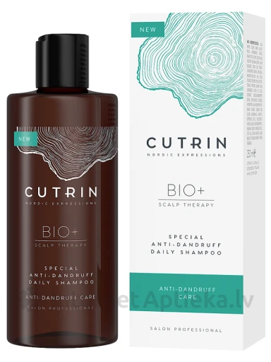 CUTRIN BIO+ Специальный ежедневный шампунь против перхоти, 250 мл | internetaptieka.lv