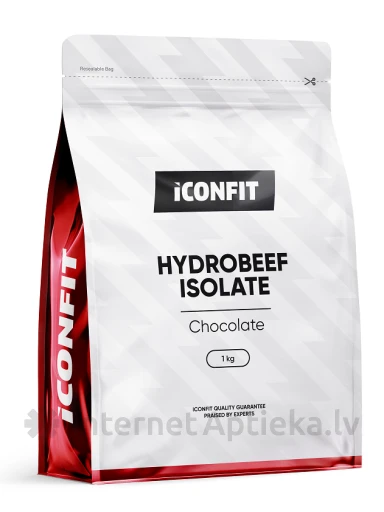 ICONFIT Изолят HydroBEEF+ Со вкусом шоколада, 1 кг | internetaptieka.lv