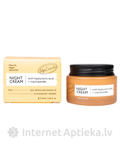 UpCircle öökreem hüaluroonhappe ja niatsiinamiidiga, 55 ml | internetaptieka.lv
