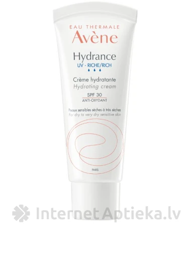 Avene Hydrance Rich Moisturizing Cream SPF30, 40 ml | internetaptieka.lv