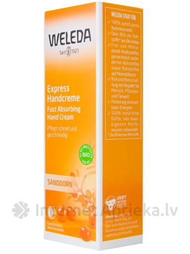 Weleda Облепиховый питательный крем для рук, 50 мл | internetaptieka.lv