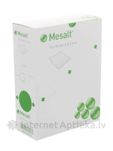 Mesalt plāksteri sterīli 10x10cm, 30 gb. | internetaptieka.lv