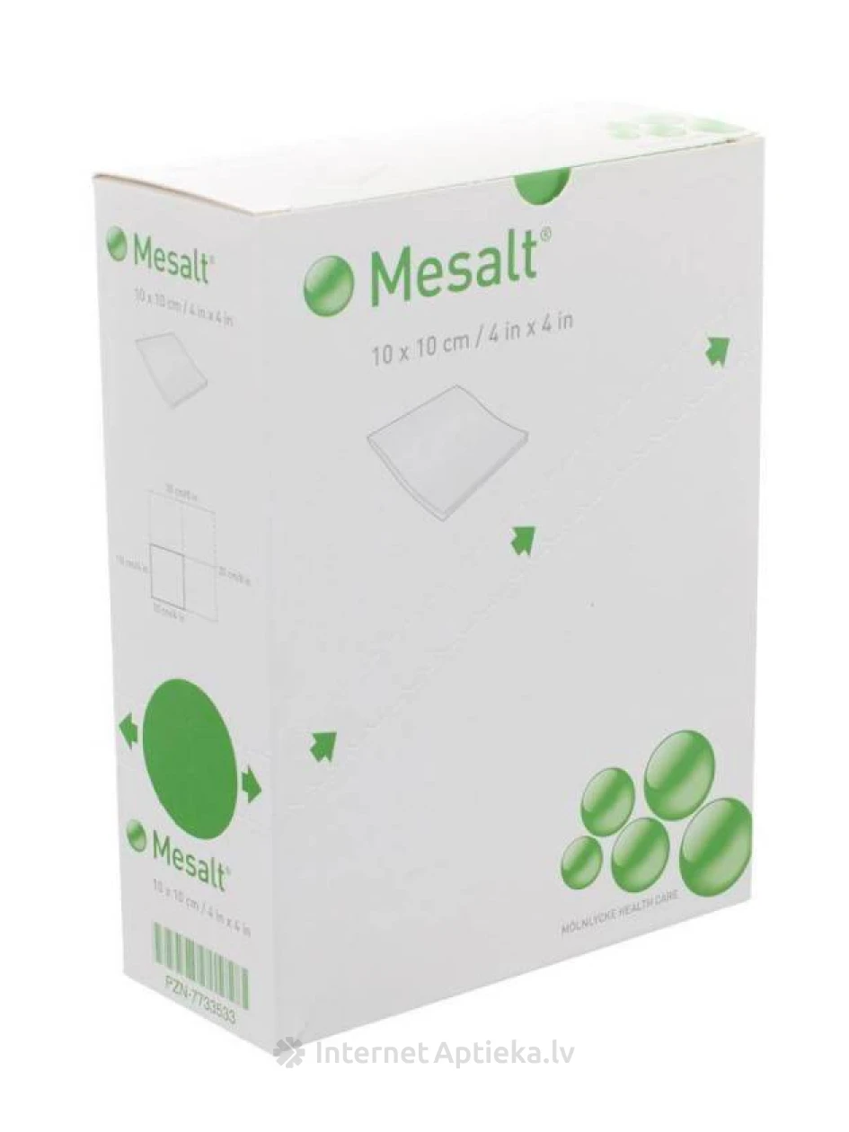 Mesalt пластыри 10x10 см, 30 шт. | internetaptieka.lv
