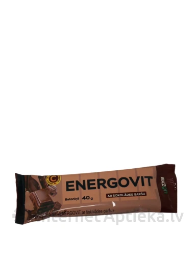 Energovit  šokolaadimaitseline tahvel, 40 g | internetaptieka.lv