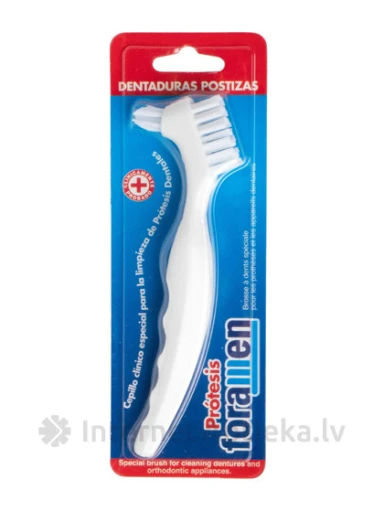 Foramen Denture Brush zobu suka protēzēm, 1 gb. | internetaptieka.lv