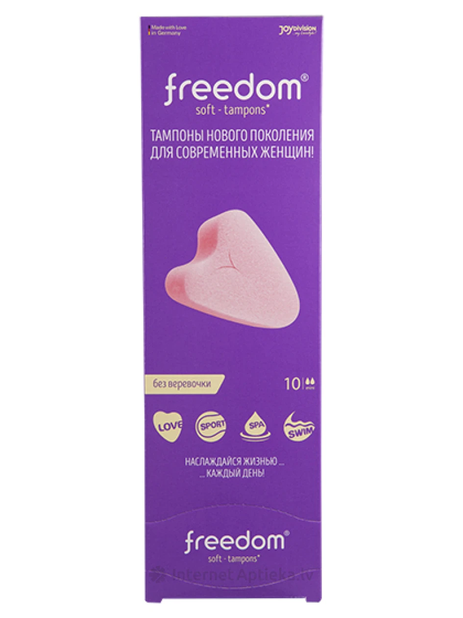 FREEDOM soft tamponi bez diedziņa, mini, 10 gb. | internetaptieka.lv