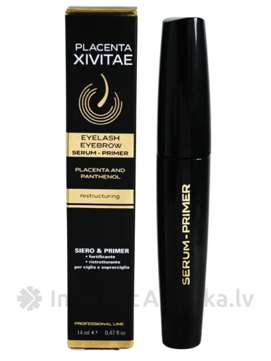 PLACENTA XIVITAE serums - praimeris skropstām un uzacīm, 14 ml | internetaptieka.lv