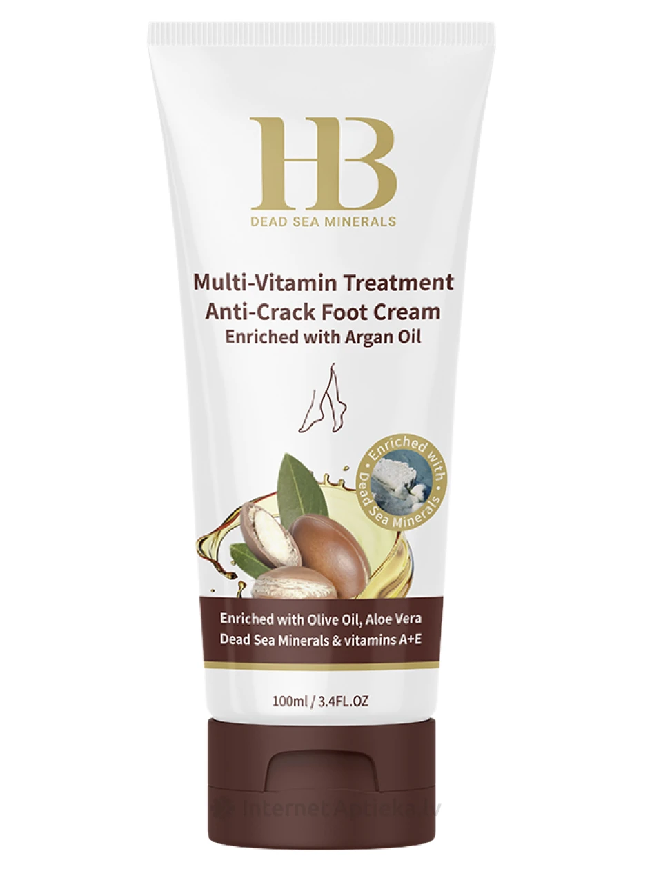 H&B Kāju krēms Anti-Crack ar argana eļļu (saplaisājušām pēdām), 100 ml | internetaptieka.lv