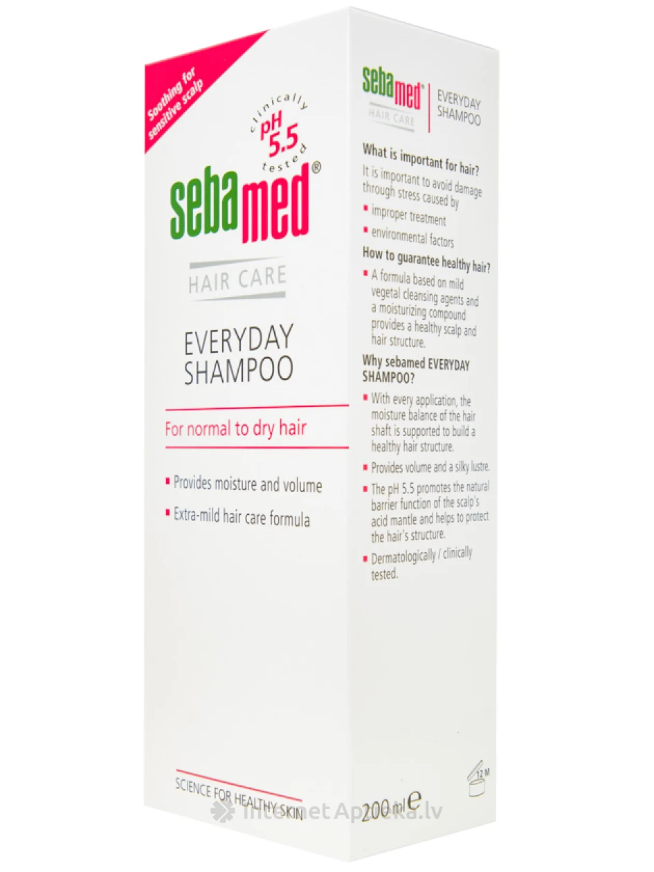Sebamed Everyday шампунь для нормальных и сухих волос, 200 ml | internetaptieka.lv