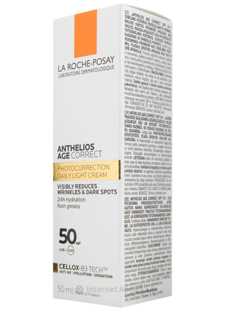 La Roche Posay Anthelios vananemisvastane näokaitsekreem SPF 50+, 50 ml | internetaptieka.lv