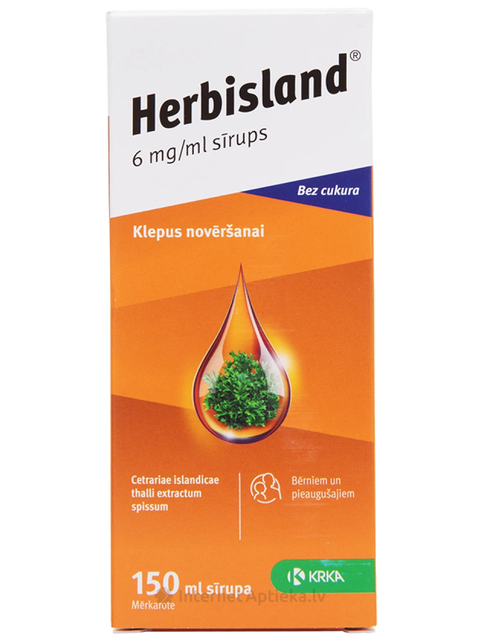 Herbisland sīrups, 150 ml | internetaptieka.lv
