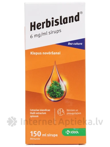 Herbislandi siirup, 150 ml | internetaptieka.lv