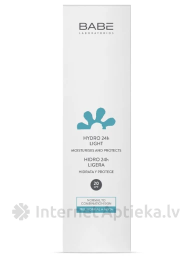 Babe Hydro 24h kerge niisutav kreem SPF 20, 50 ml | internetaptieka.lv