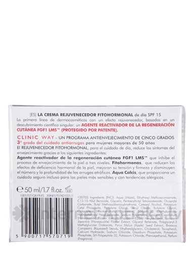 Clinic Way 3 Phytohormonal Rejuvenation дневной крем с SPF15, 50 мл | internetaptieka.lv
