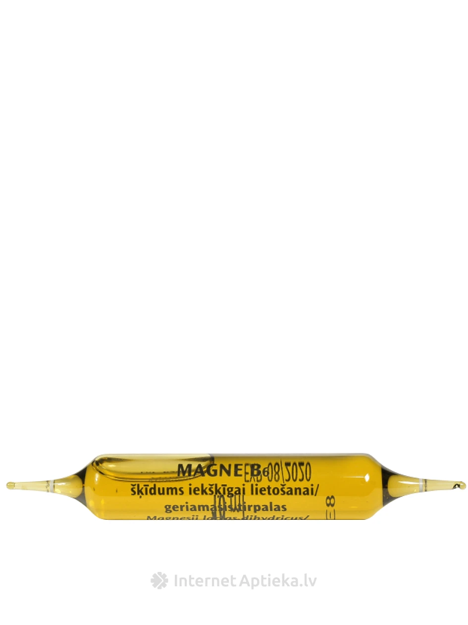 Magne B6 (magneesium B6) lahus, 10 ampulli | internetaptieka.lv