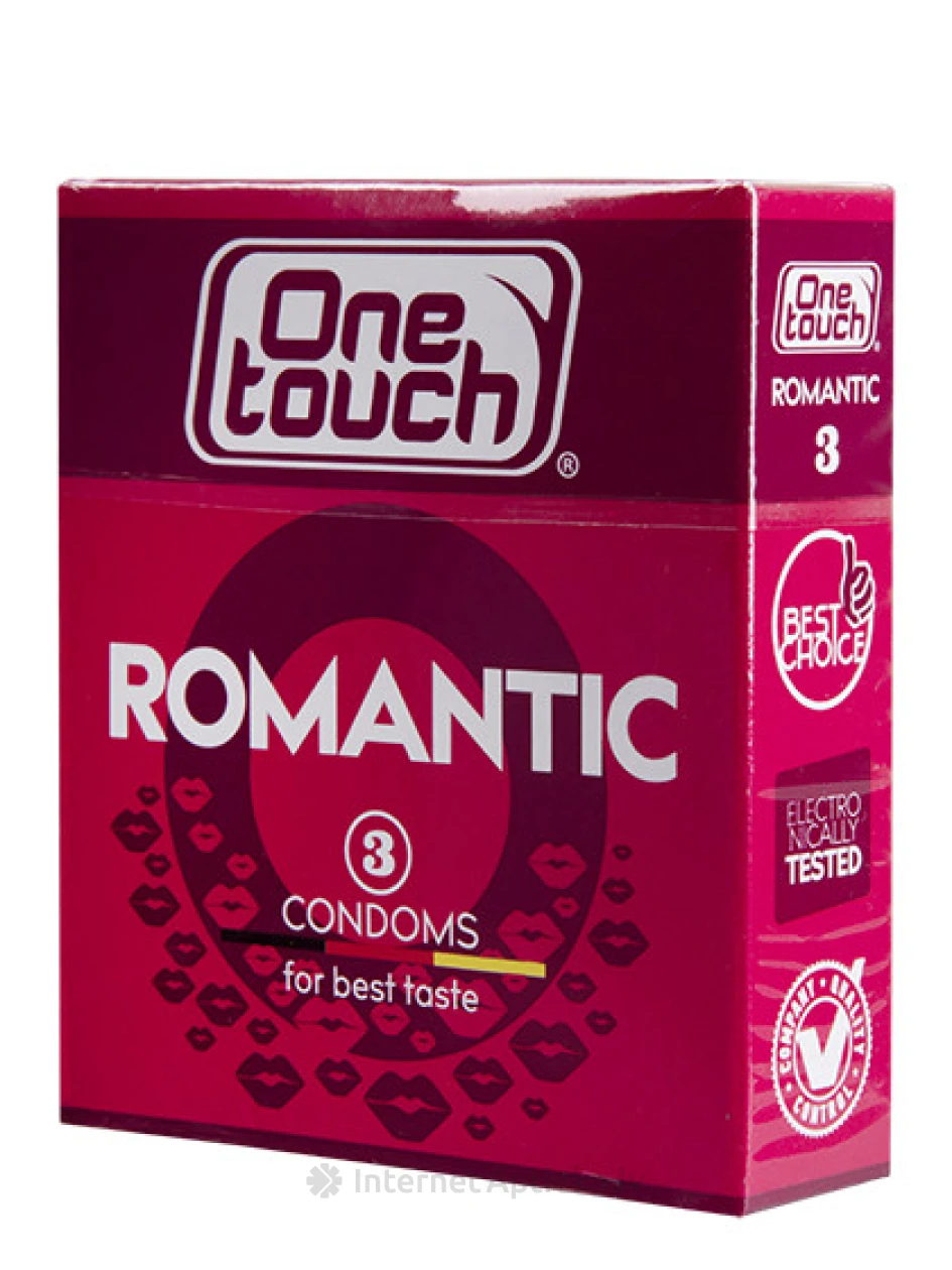 Prezervatīvi One Touch Romantic, 3 gb. | internetaptieka.lv
