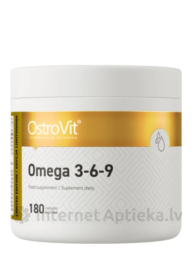 OstroVit Omega 3-6-9 kaps., 180 gb. | internetaptieka.lv