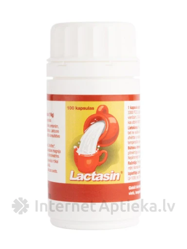 Lactasin, 100 капсул | internetaptieka.lv