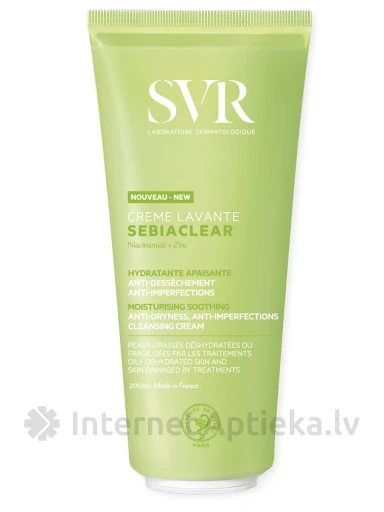 SVR SEBIACLEAR CRÈME LAVANTE krēmveida mazgāšanas līdzeklis, 200 ml | internetaptieka.lv