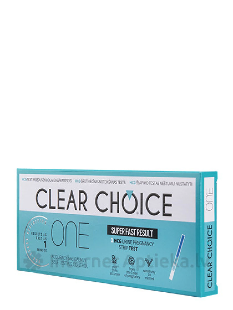 Clear Choice One тест на беременность, 1 шт. | internetaptieka.lv