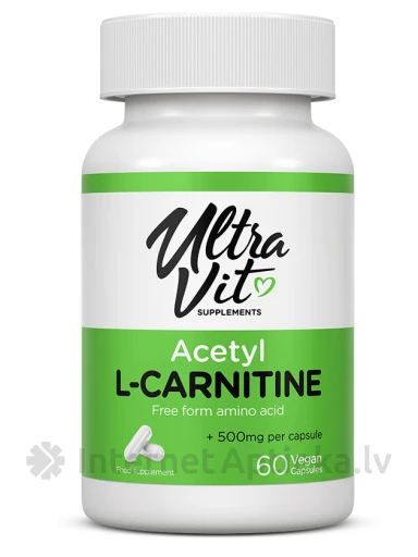 ULTRAVIT Acetyl-L-Carnitine капсулы, 60 шт. | internetaptieka.lv
