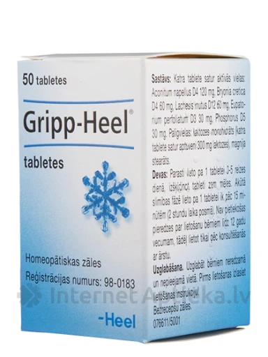 Gripp-Heel, 50 tabletti | internetaptieka.lv