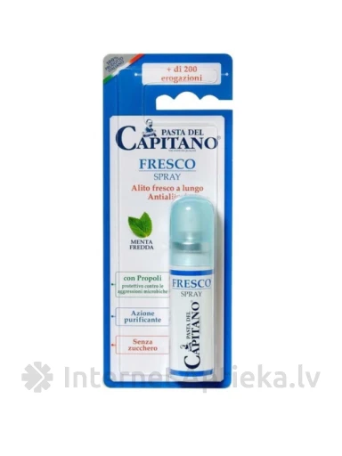 Pasta del Capitano värskendav suusprei, 15 ml | internetaptieka.lv
