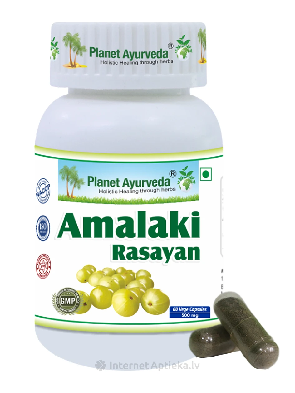 Planet Ayurveda® Organic Amalaki Rasayan, 60 kapslit | internetaptieka.lv