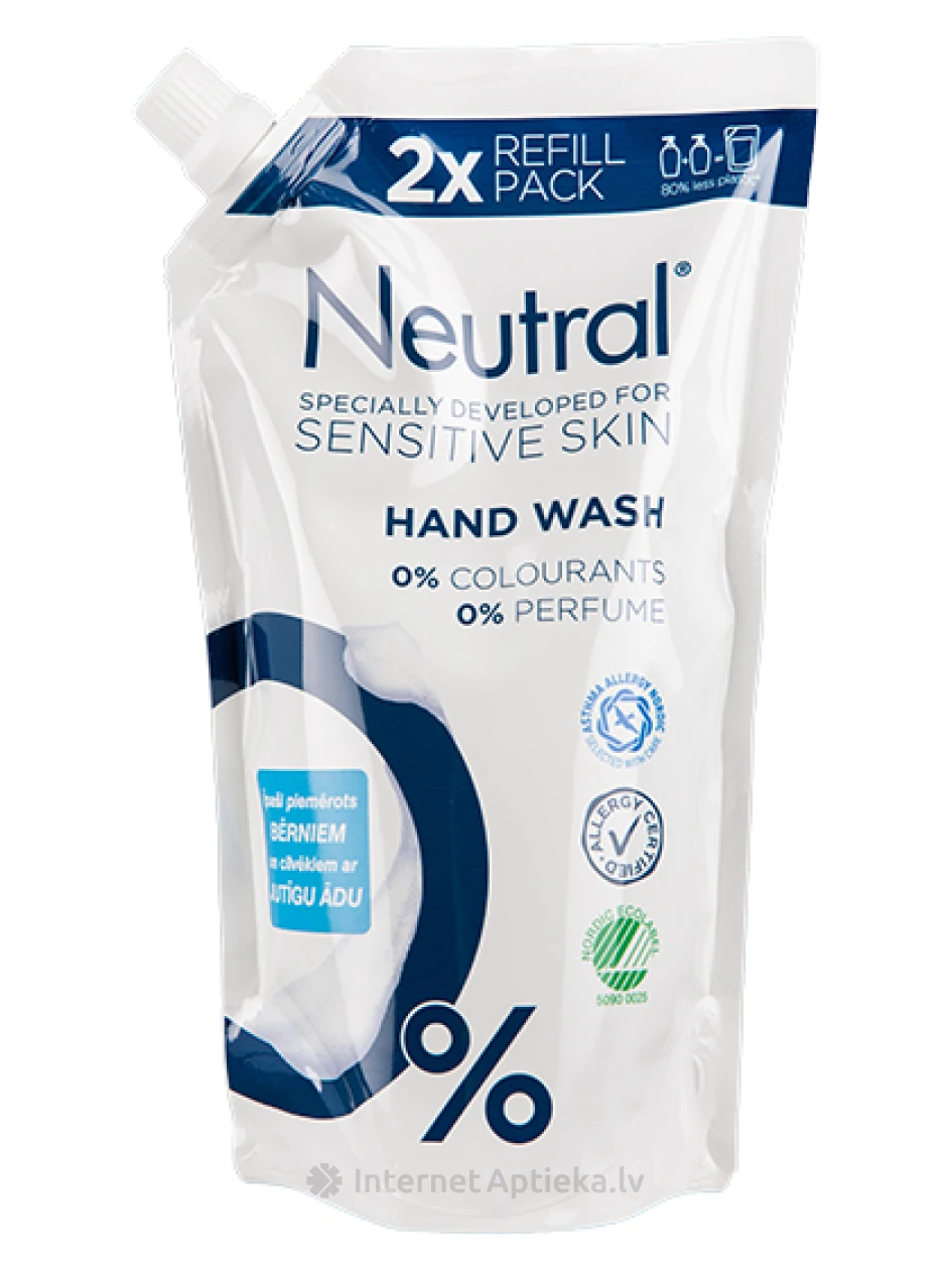 NEUTRAL кремовое мыло (резерв), 500 мл | internetaptieka.lv