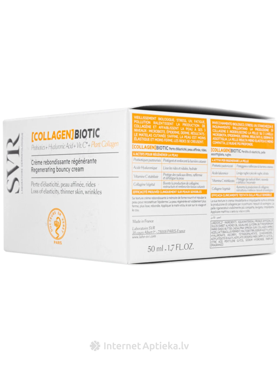 SVR nostiprinošs sejas krēms atslābušas ādas elastīguma vairošanai, 50 ml | internetaptieka.lv