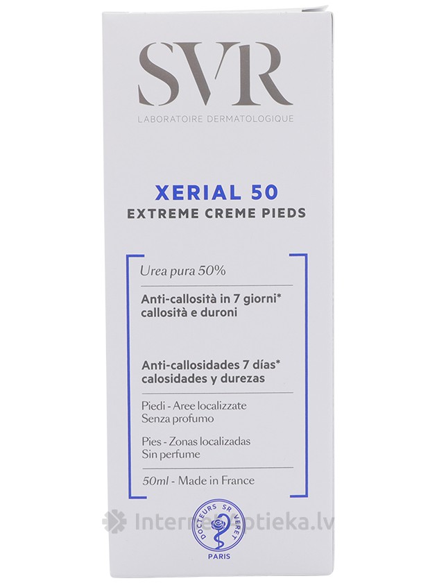 SVR Xerial 50% Urea крем для кожи ног, 50 мл