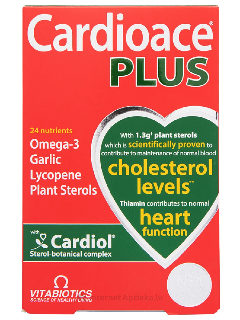 Cardioace Plus, 60 kapslit | internetaptieka.lv