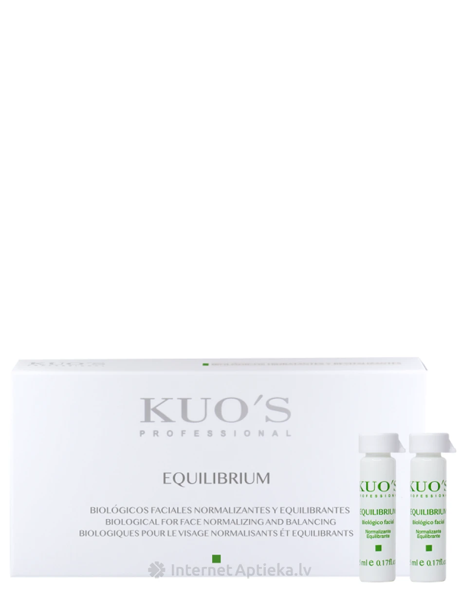 KUO`S EQUILIBRIUM Bioloģiskais koncentrāts sejai, 6*5 ml | internetaptieka.lv
