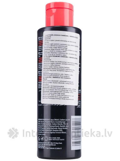 NIP+FAB Charcoal + Mandelic attīrīšanas līdzeklis, 145 ml | internetaptieka.lv