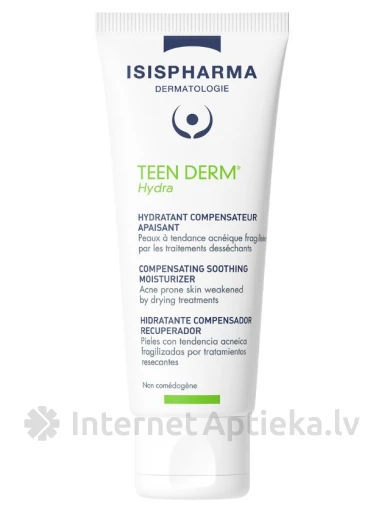 ISISPHARMA TEEN DERM mitrinātājs taukainai izsausinātai ādai, 40 ml | internetaptieka.lv