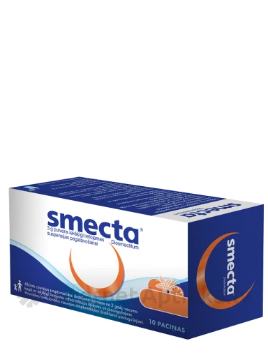 Smecta pulveris ar apelsīnu garšu, 10 paciņas | internetaptieka.lv