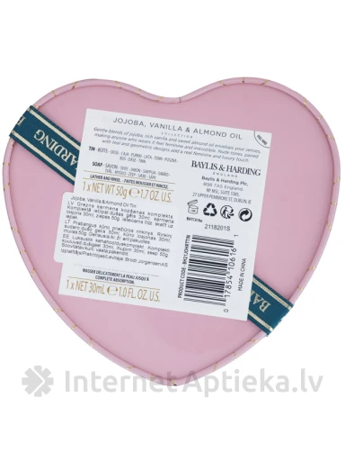 Baylis & Harding Jojoba,Vanilla & Almond Oil Tin подарочный набор, 1 шт. | internetaptieka.lv