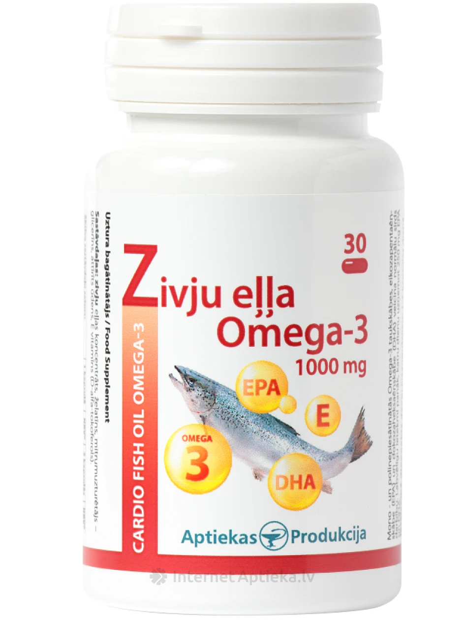 Sirds zivju eļļa, 30 kapsulas | internetaptieka.lv