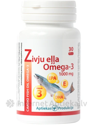 Sirds zivju eļļa, 30 kapsulas | internetaptieka.lv