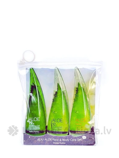 Holika Holika Jeju Aloe Набор универсальных средств для лица и тела, 3x55 мл | internetaptieka.lv