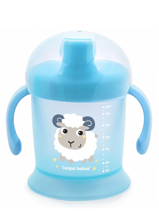 CANPOL babies neizlīstošā krūzīte Bunny&Company 9m+, 200 ml