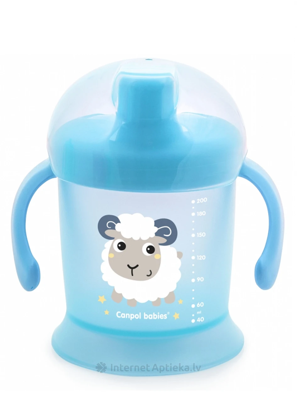 CANPOL BABIES neišsiliejantis puodelis BUNNY&COMPANY 9 mėn.+, 200 ml | internetaptieka.lv
